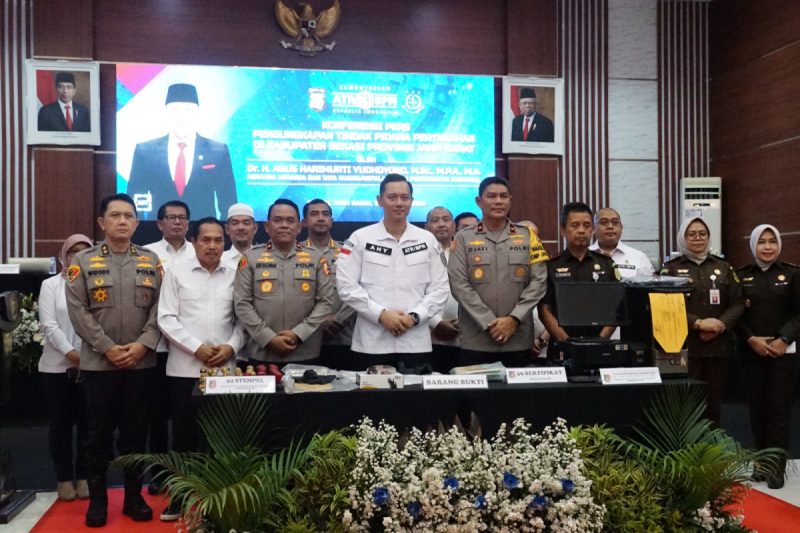 Polres Metro Bekasi Berhasil Ungkap Mafia Tanah Yang Merugikan Negara Mencapai Serratus Enam Puluh Triiliun