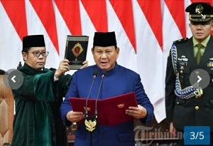 Ketua MPR RI H. Ahmad Muzani Melantik Presiden Dan Wakil Presiden RI Terpilih Periode 2024 – 2029 Ruang Rapat Paripurna Gedung Nusantara Komplek MPR-DPR Jakarta Pusat