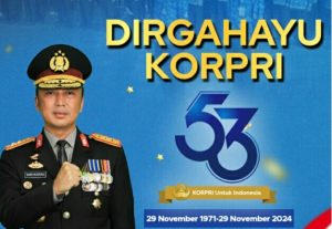 Kepala Divisi Humas Polri Irjen Pol.Dr. Sandi Nugroho, S.I.K., S.H., M.Hum.,Berkomitmen Selamat Ulang Tahun ke – 53 KORPRI